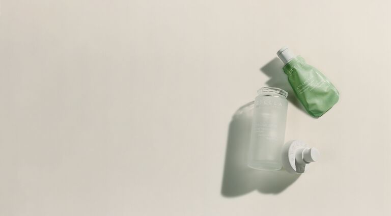 Stella McCartney luxury refillable skincare refills and bottle
